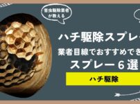 害虫駆除業者が教えるハチ駆除におすすめのスプレー殺虫剤6選！殺虫剤の選び方から駆除の方法までご紹介！