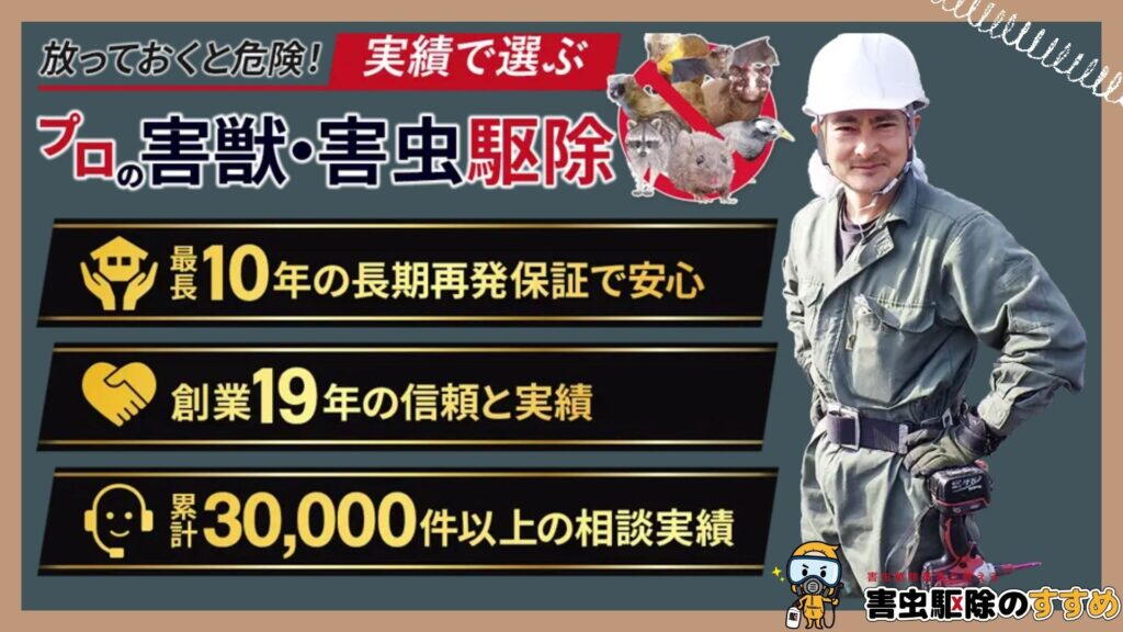 【ネズミ駆除なら駆除ザウルス】豊富な経験と実績で全国対応！無料調査で長期再発保証をしてくれる駆除業者