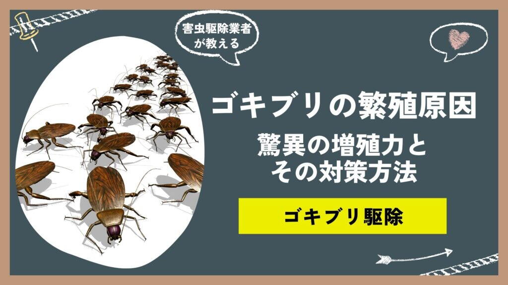 ゴキブリの繁殖原因を徹底解明！驚異の増殖力とその対策方法とは？