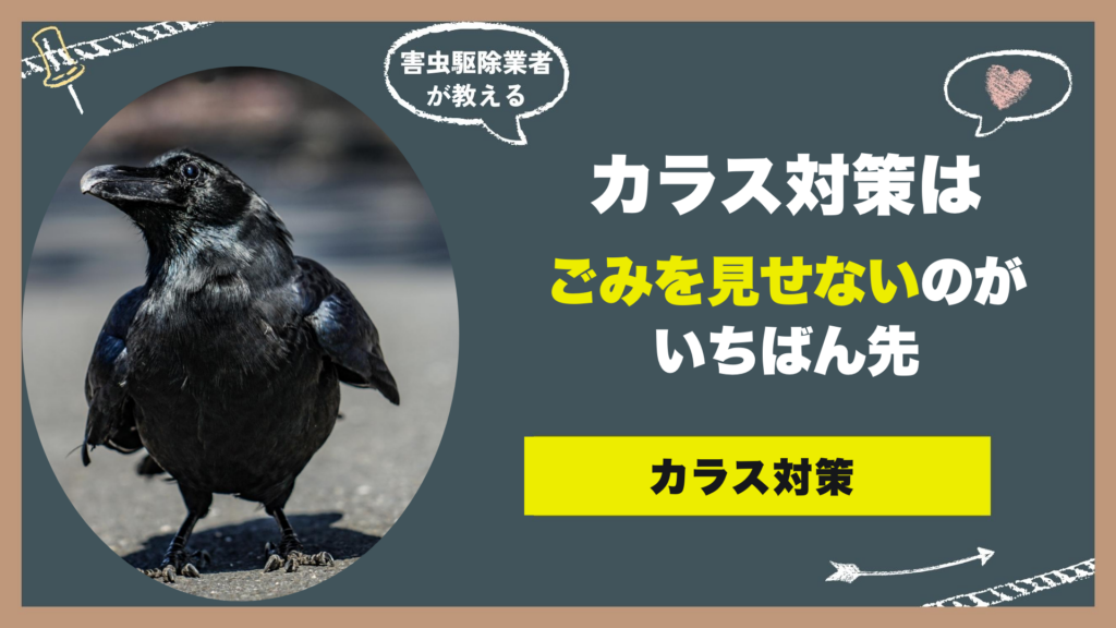 カラス対策の記事のアイキャッチ